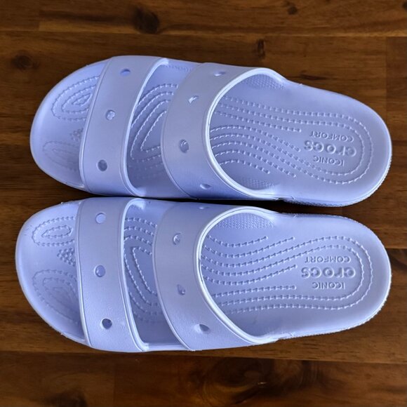 CROCS - Classic Sandal in Moon Jelly (periwinkle/lilac) - Picture 5 of 8